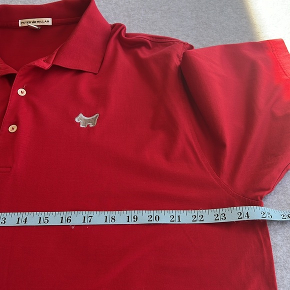 Peter Millar Scotty Cameron Red Polo Shirt Mens XL Circle T Junkyard Dog Golf - Picture 12 of 14